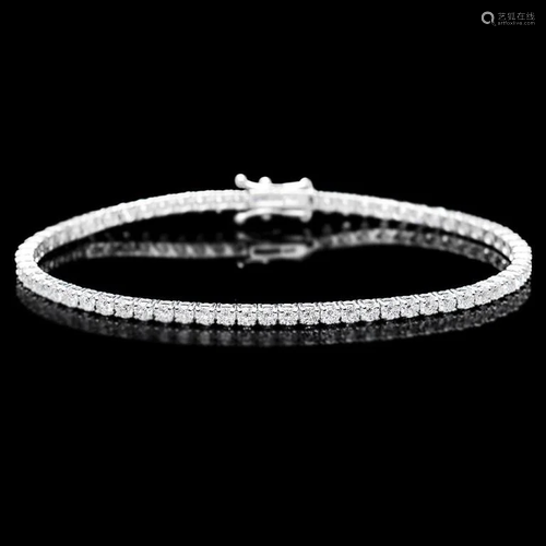 18k White Gold 5.00ct Diamond Bracelet