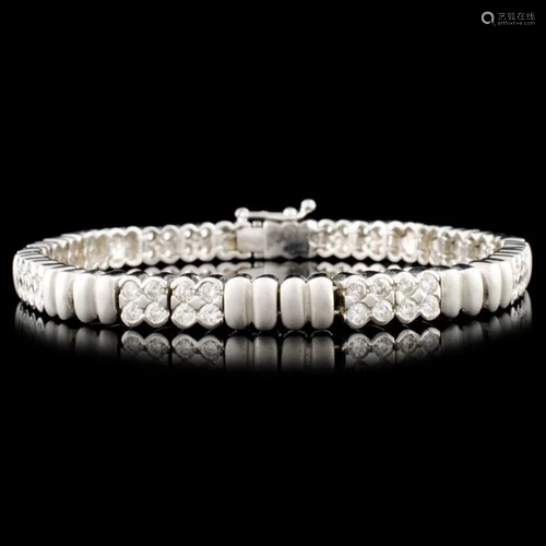 14K Gold 2.82ctw Diamond Bracelet