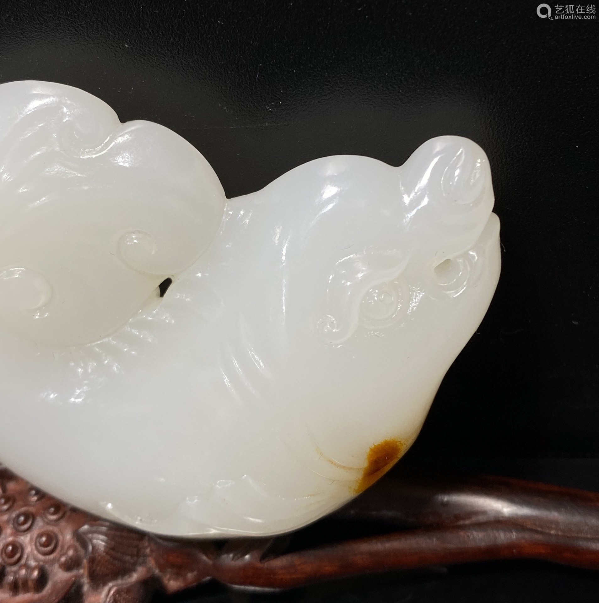 Hetian jade sheep fat white jade fish jumps over Longmen－【Deal Price ...