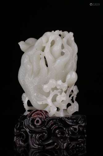 Hetian White Jade Ornament