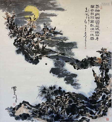 潘天寿  梅花