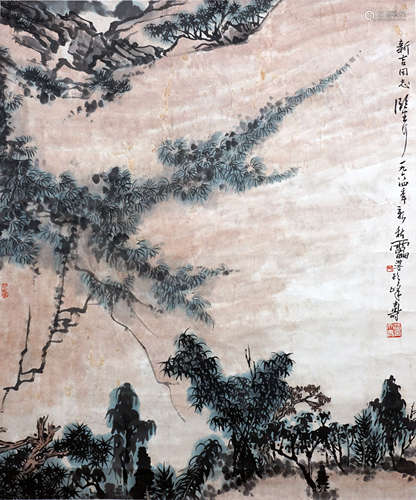 潘天寿 山水