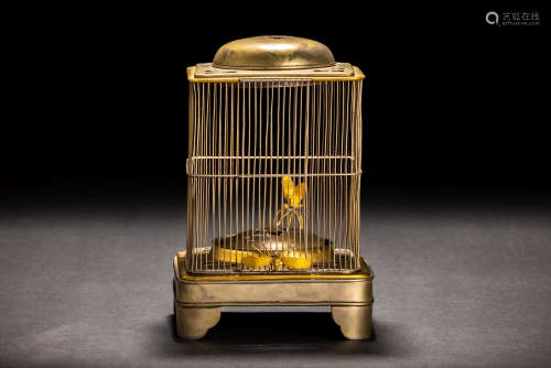 時代 銅鎏金 虫籠形 香炉