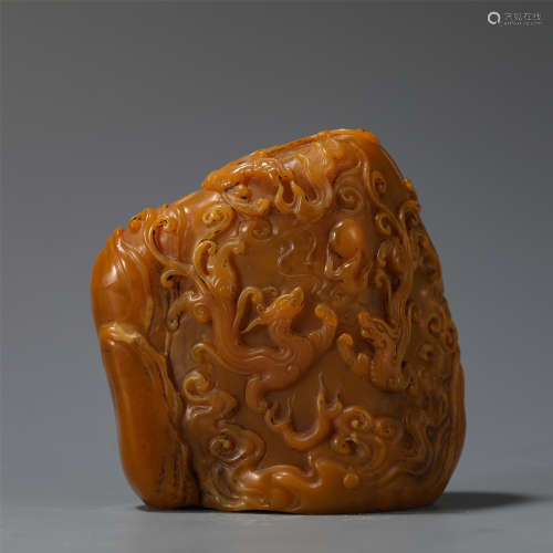 A CHINESE SOAPSTONE SEAL