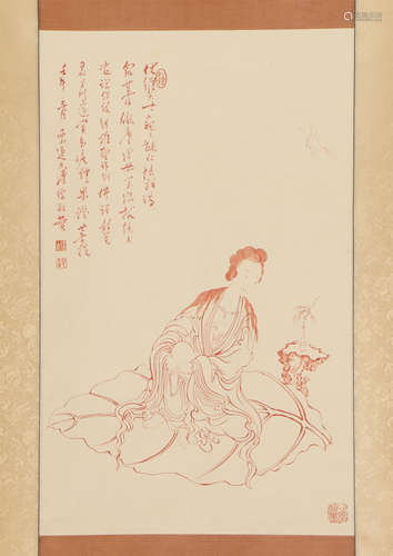 A CHINESE PAINTING OF FIGURE STORY