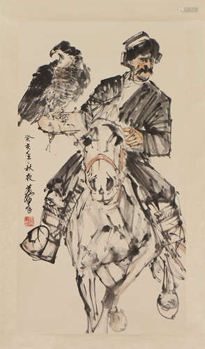 A CHINESE PAINTING OF FIGURE STORY