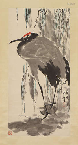 A CHINESE PAINTING OF CRANE