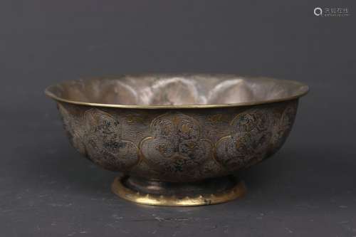 A SILVER GILDING BOWL