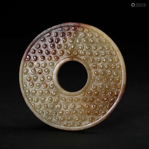 Chinese Archaistic Jade Bi Disk