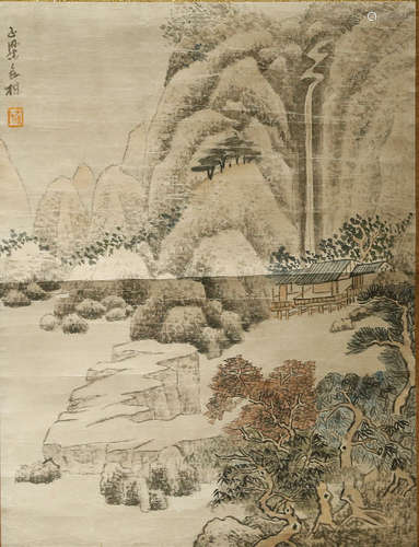 Chinese Landscape Scroll Painting