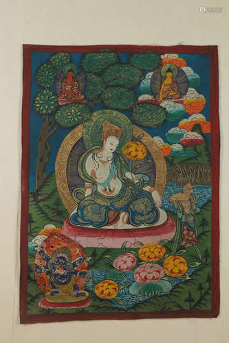 Chinese Tibetan Thangka