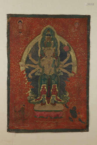 Chinese Tibetan Thangka