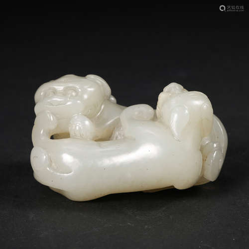 Chinese White Jade Beast