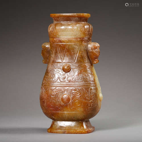 Chinese Archaistic Jade Vase