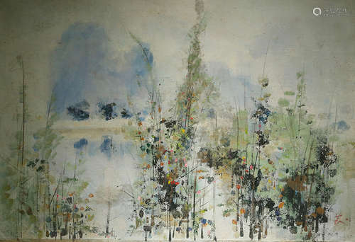 Chinese Oil On Canvas, Landscape