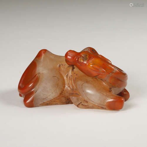 Chinese Agate Carved Animal