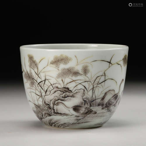 Chinese Painted Porcelain Cup