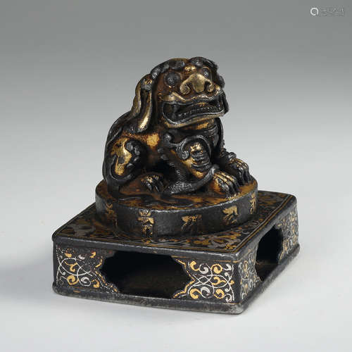 Chinese Bronze Foolion Seal