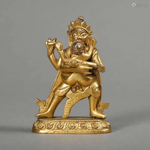 Chinese Gilt Bronze Buddhist Figurine