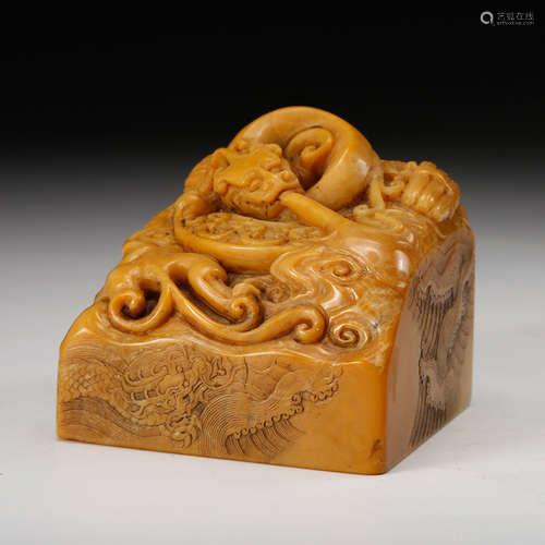 Chinese Yellow Soapstone Seal