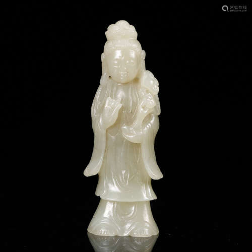 Chinese White Jade Figurine