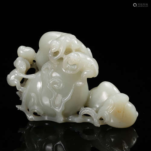 Chinese Celadon Jade Carved Ornament