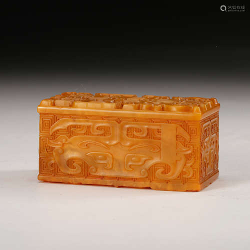 Chinese Yellow Soapstone Seal