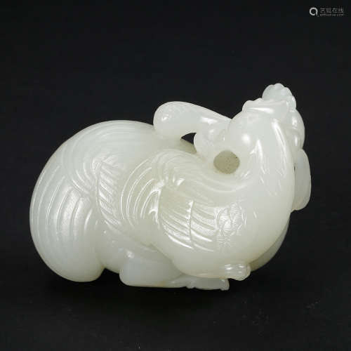 Chinese White Jade Rooster