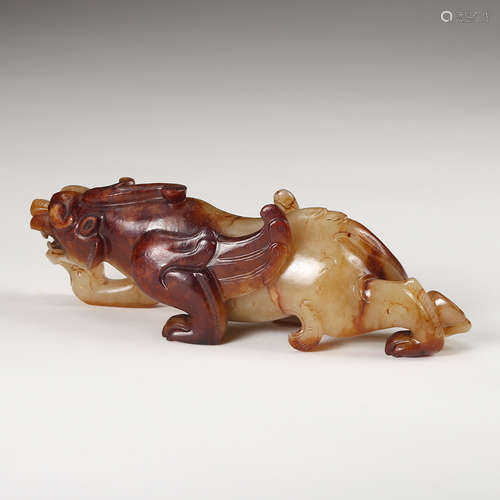 Chinese Archaistic Jade Beast