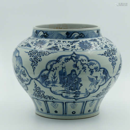 Chinese Blue White Porcelain Jar