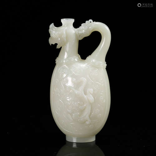 Chinese White Jade Tea Pot