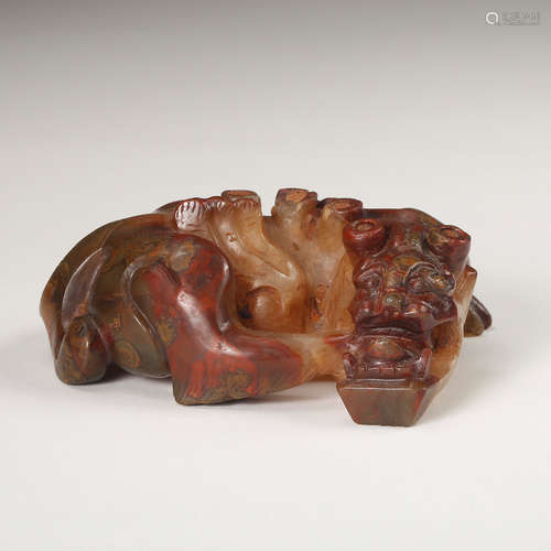 Chinese Archaistic Jade Beast