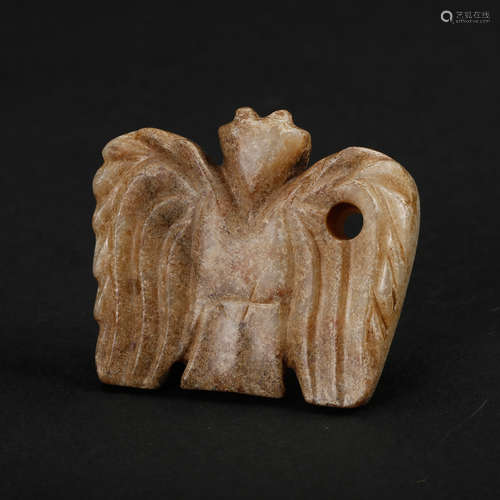 Chinese Archaistic Jade Bird