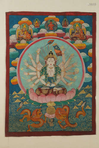 Chinese Tibetan Thangka