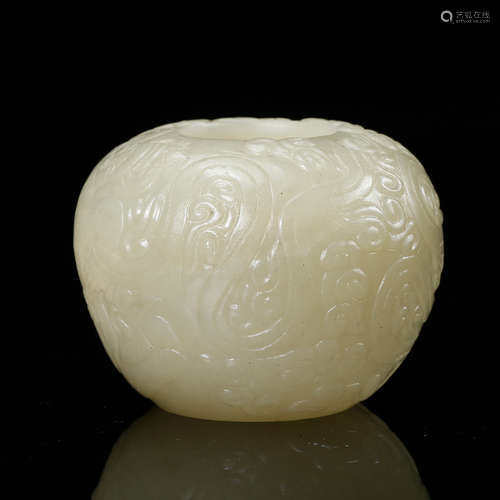 Chinese White Jade Water Coupe