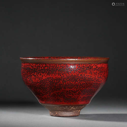 JIAN WARE RED GLAZED ZHAN, SOUTHERN SONG DYNASTY, CHINA