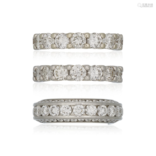 THREE DIAMOND ETERNITY BANDS