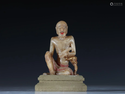 CHINESE SOAPSTONE BUDDHA