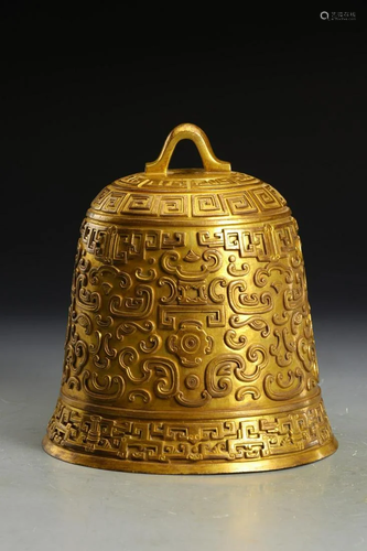 CHINESE GLIT BRONZE BELL