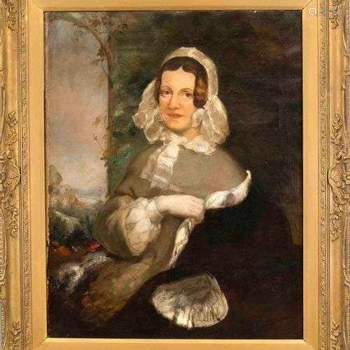 Anonymous painter of the 19th century, half figure of a woma...