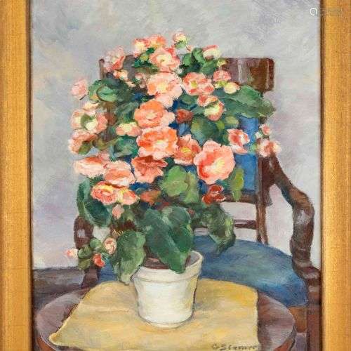 Gertrud Siemers (1896-1975), Flower still life, oil on canva...