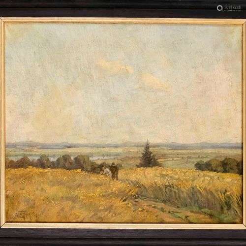 Erich Zeyer (1903-1960), Stuttgart landscape painter. Wide s...