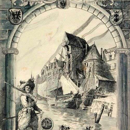 German illustrator of the 19th century, ''The Nordic Venice'...