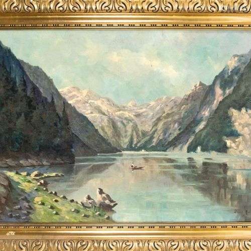 Josef Hora (1895-ca.1970), the Königssee near Berchtesgaden,...