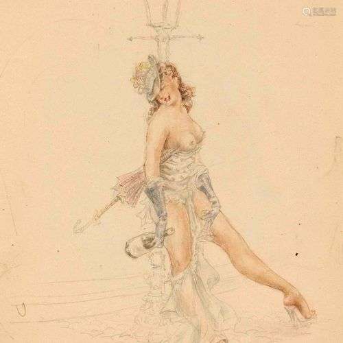 Eroticism -- unidentified draughtsman mid-20th c., erotic dr...