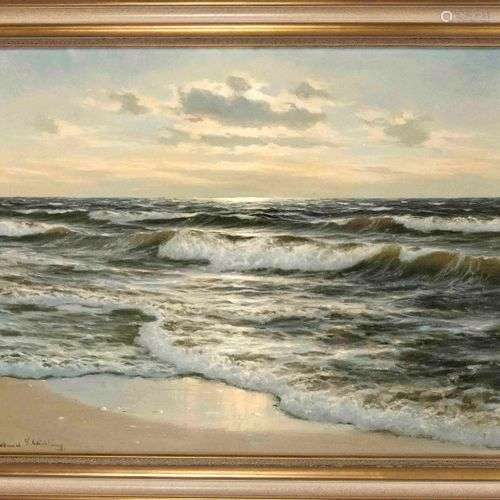 Waldemar Schlichting (1896-1970), German marine painter from...