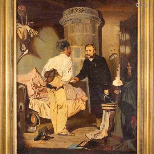 signed Vogeler, genre painter late 19th century, in a small ...