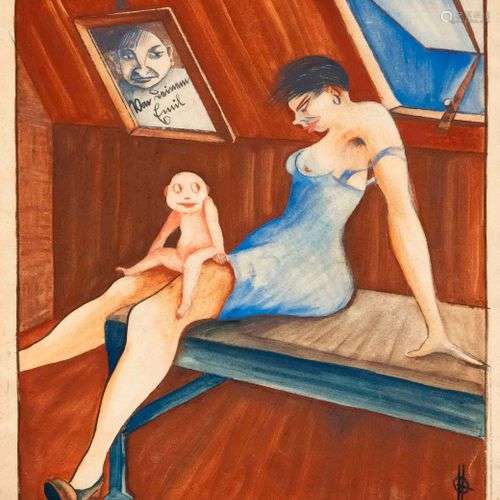 Hedda Quedenfeldt, German artist c. 1920 from the circle of ...