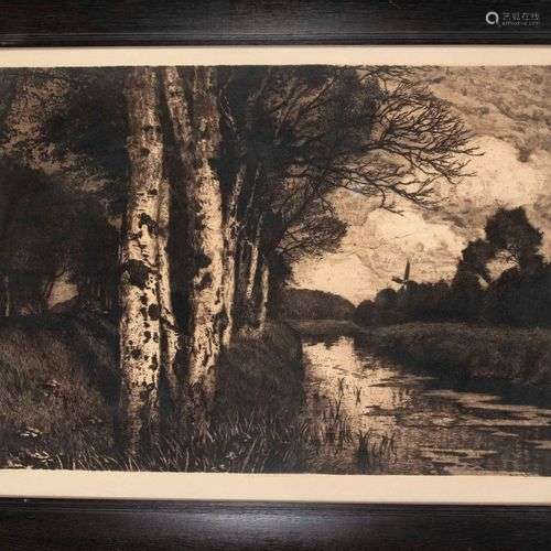 Hans am Ende (1864-1918), Worpswede painter and etcher, ''Ti...