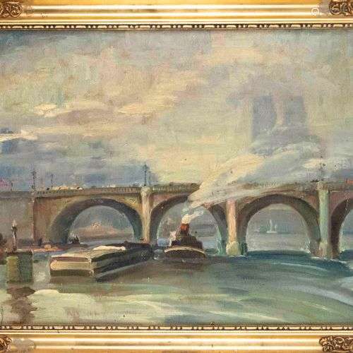 Knud Petersen-Svendsberg (1889-1971), Bridge over the Seine ...